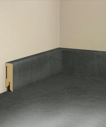 Sockelleiste Vinyl Schiefer TILO <br>- 2400 x 50 x 15 mm / VSLC-516 <br>